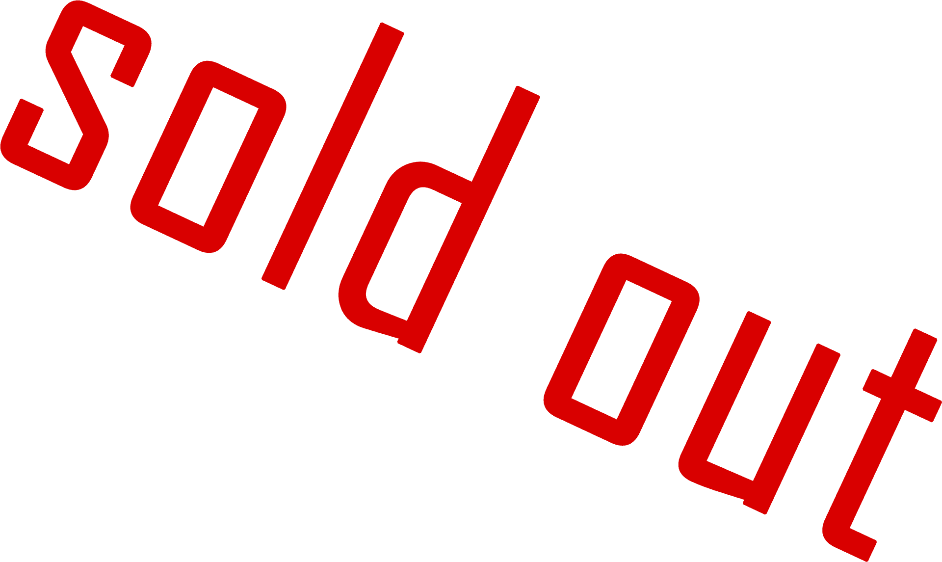 Red Sold Out Sign PNG