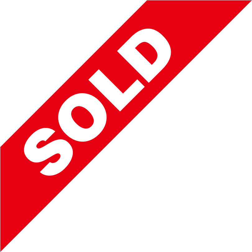 Red Sold Sign Grey Background PNG