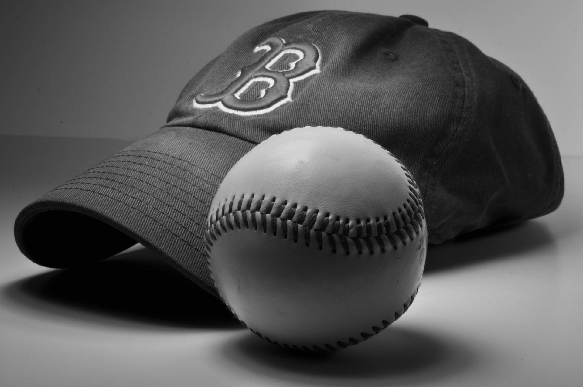 Red Sox Cap And Baseball Wallpaper