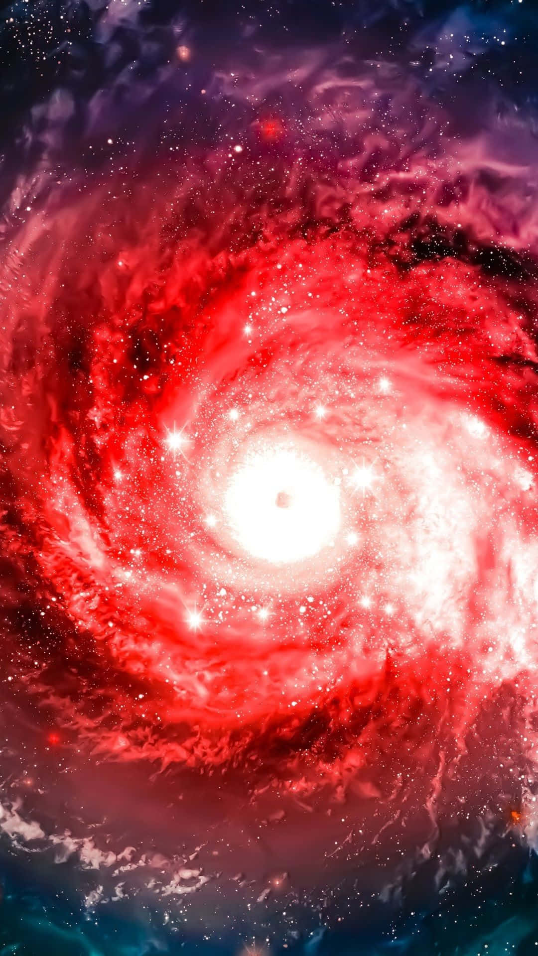 Cosmic Red Space Background