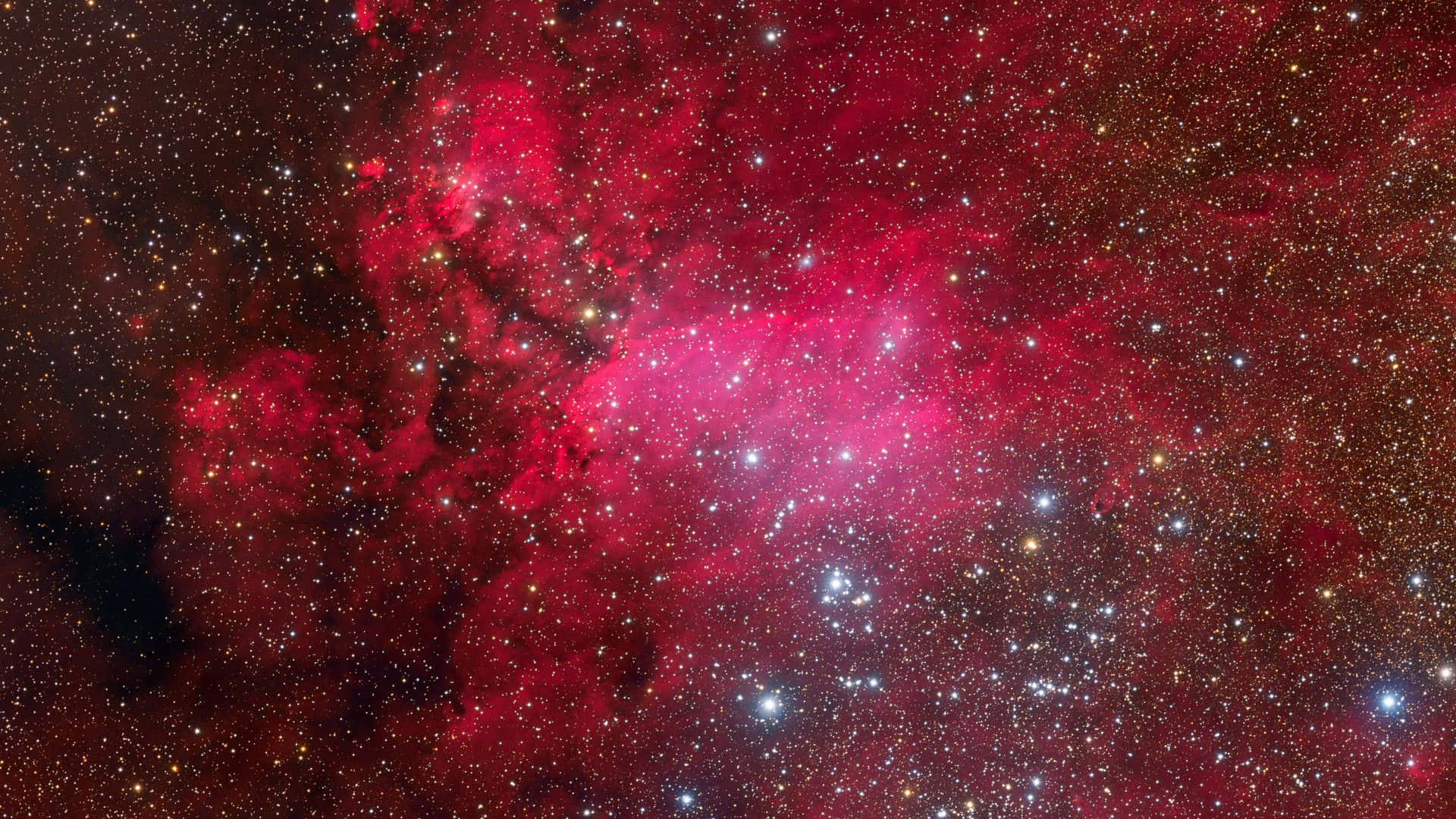 Stunning Red Space Nebula
