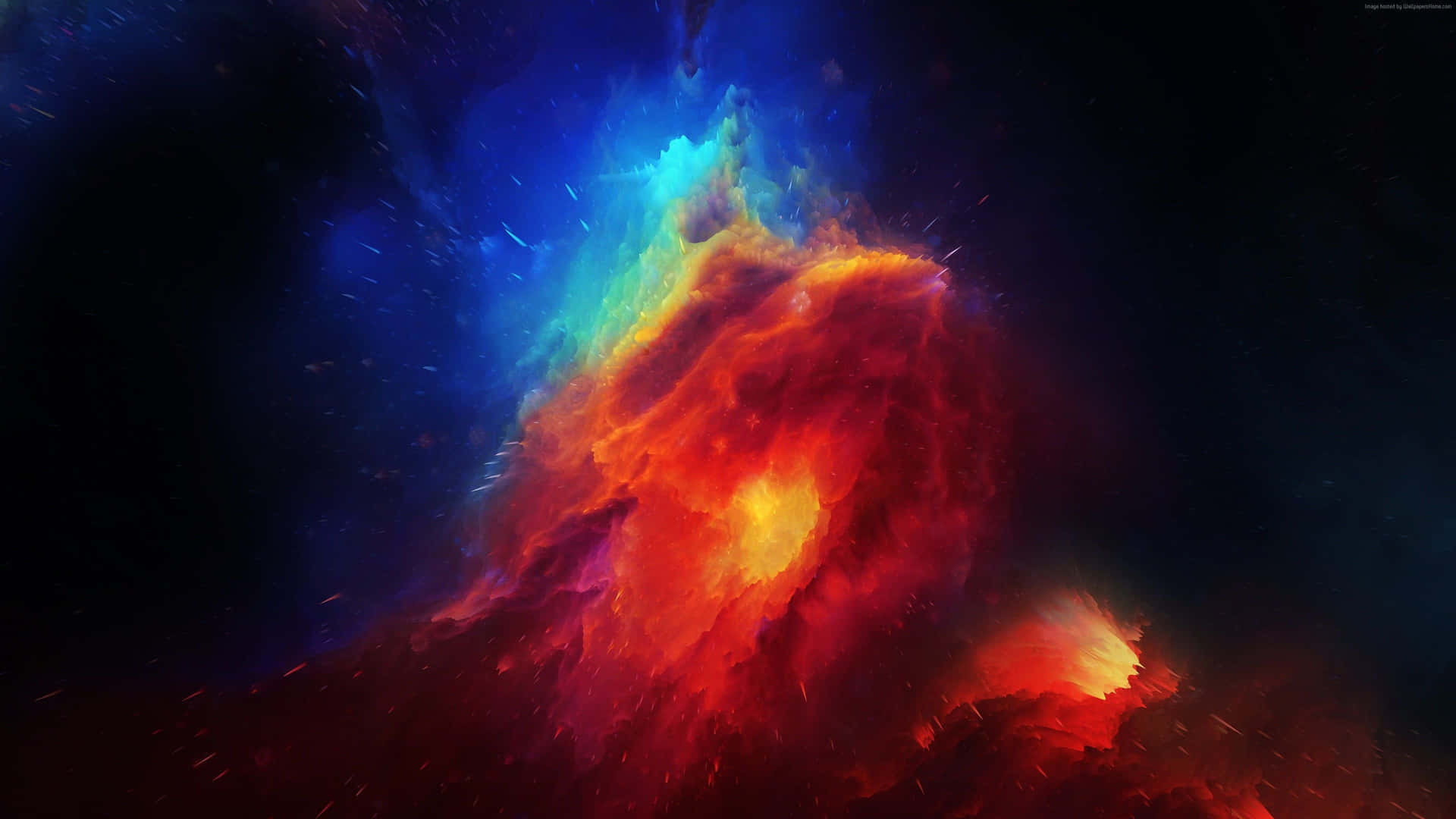 Cosmic Red Space Nebula