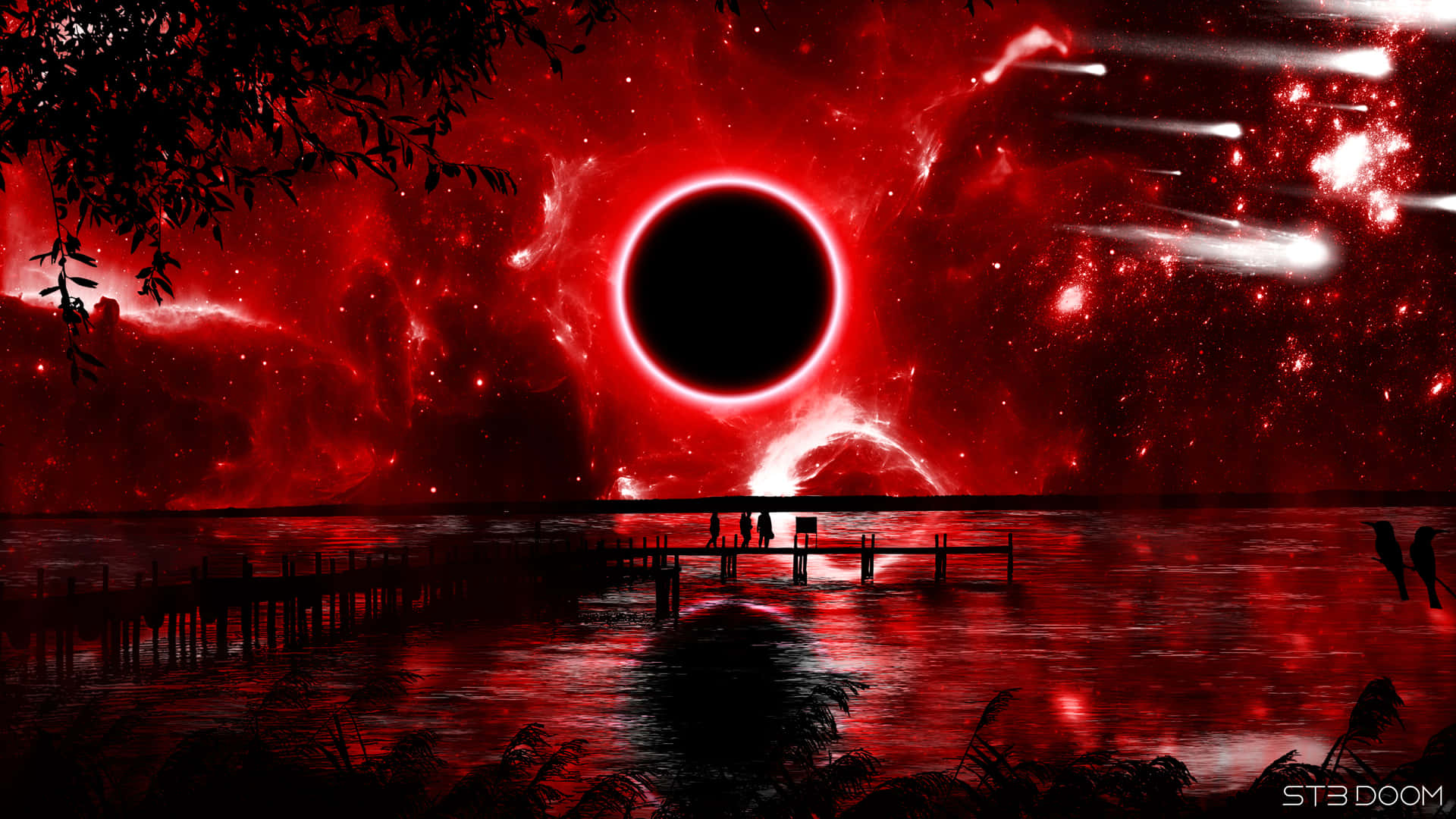 Black and red space HD wallpapers  Pxfuel