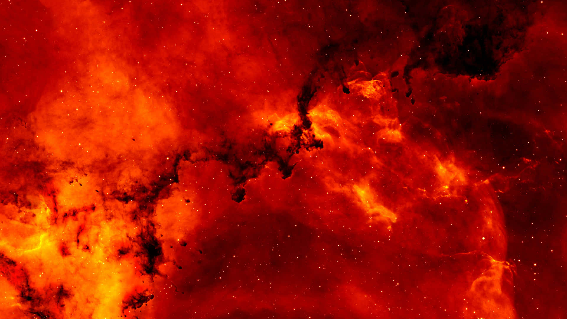 Explore the beauty of red space Wallpaper