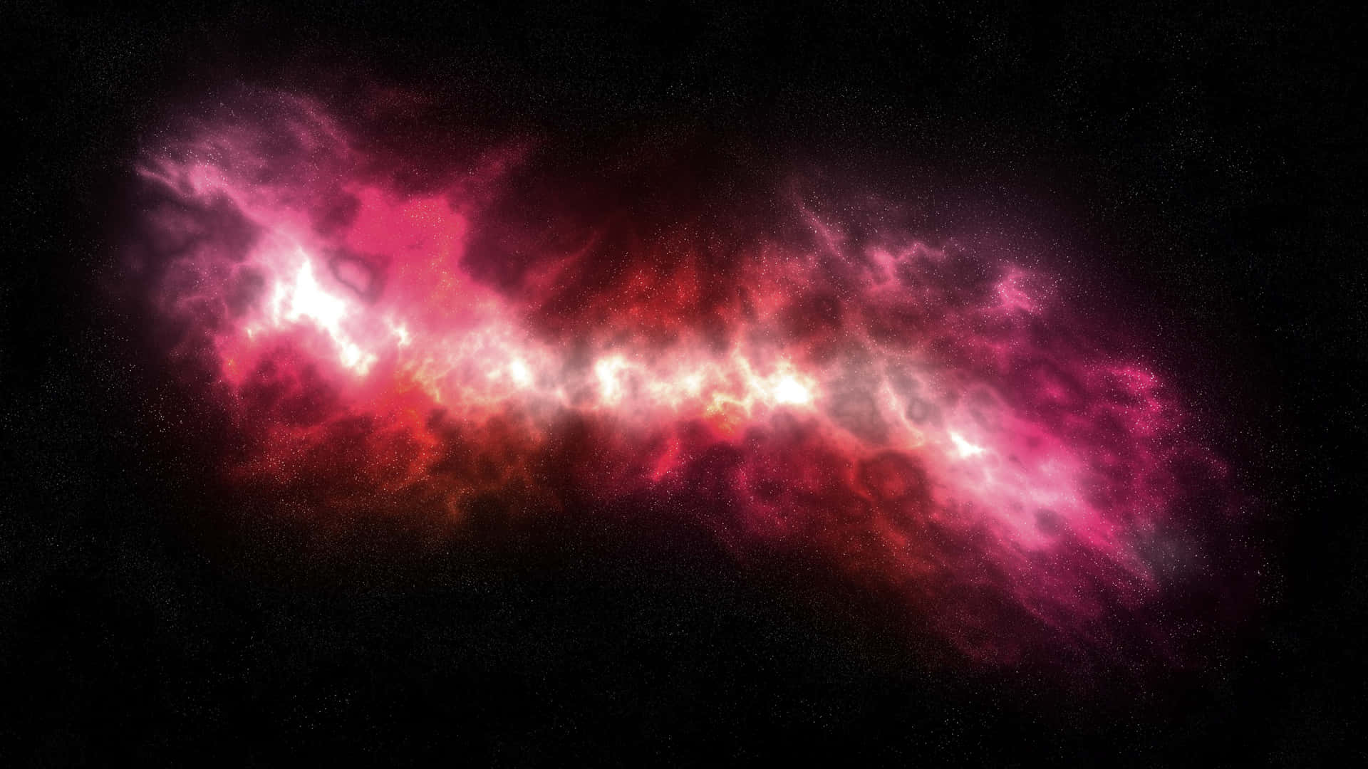 En rød og pink galakse med en sort baggrund Wallpaper