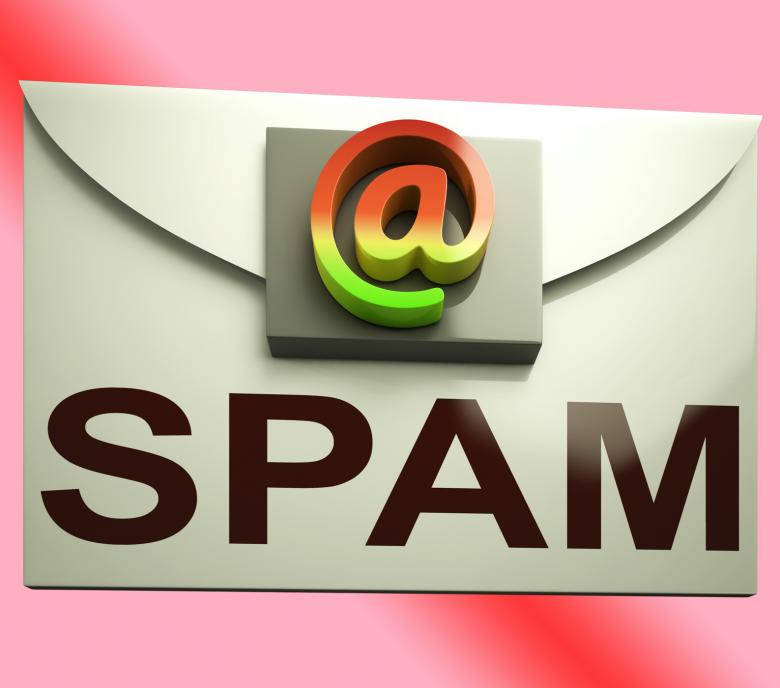 Red Spam Email 3d Graphic Wallpaper