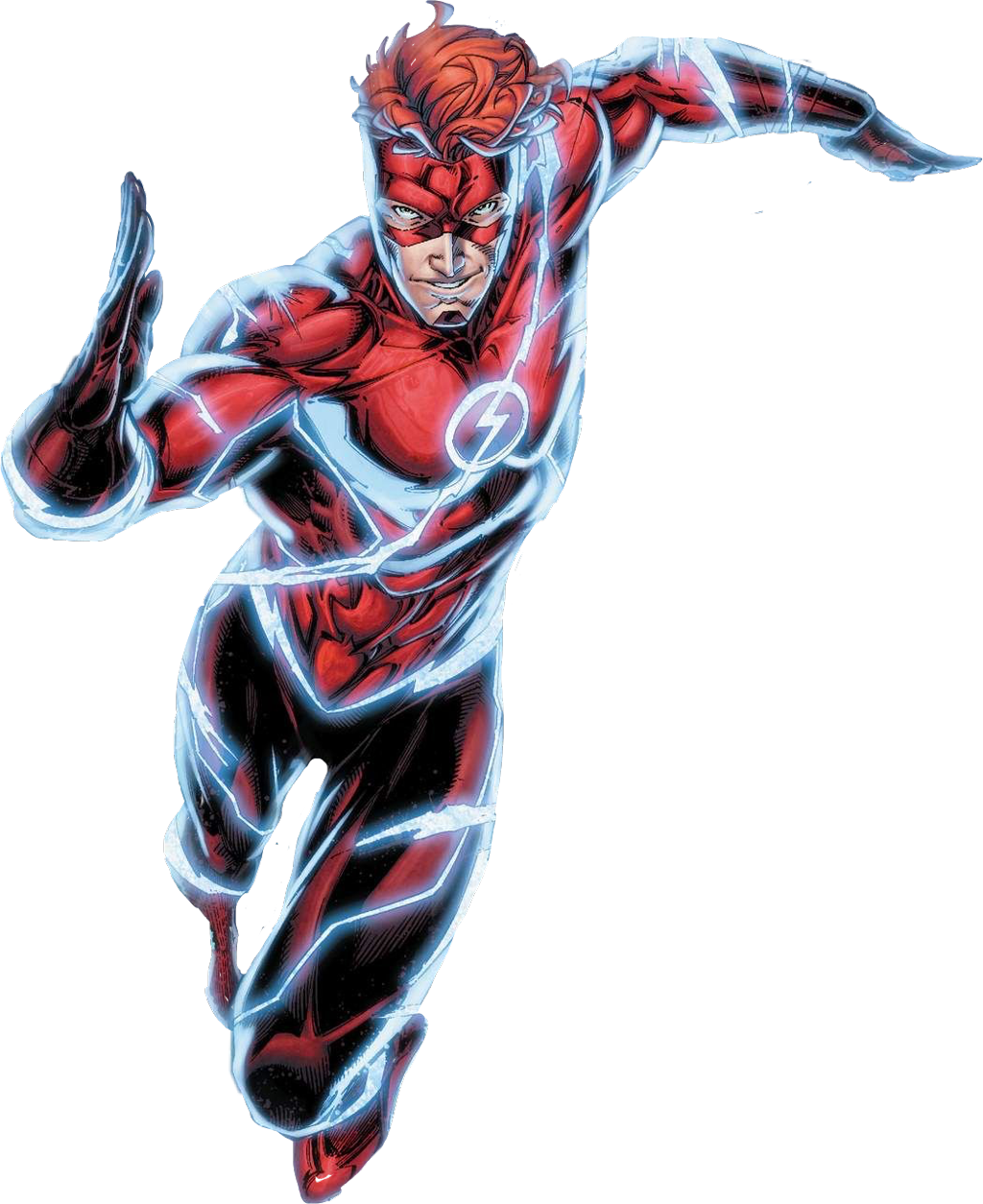 Red Speedster Hero Illustration PNG