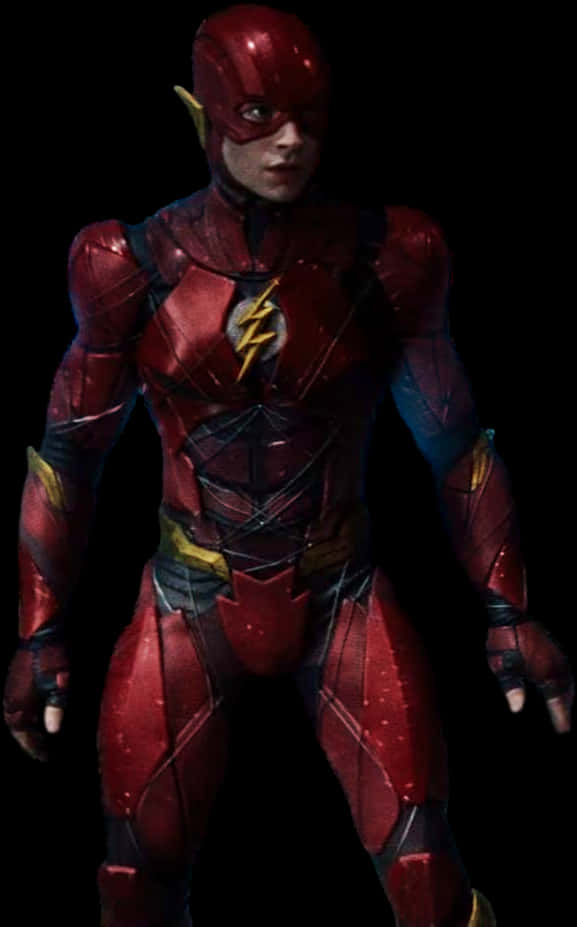 Red Speedster Superhero Costume PNG
