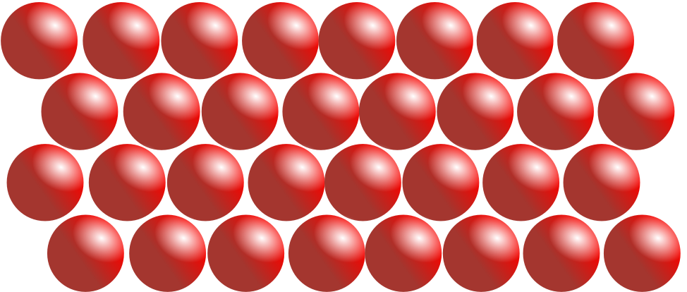 Red Spheres Array PNG
