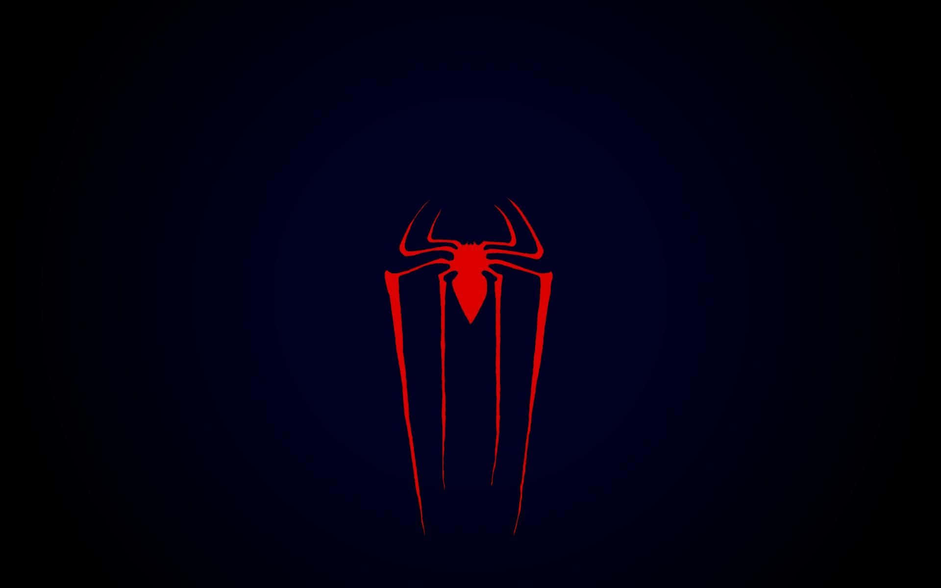Stunning Red Spider on a Web Wallpaper