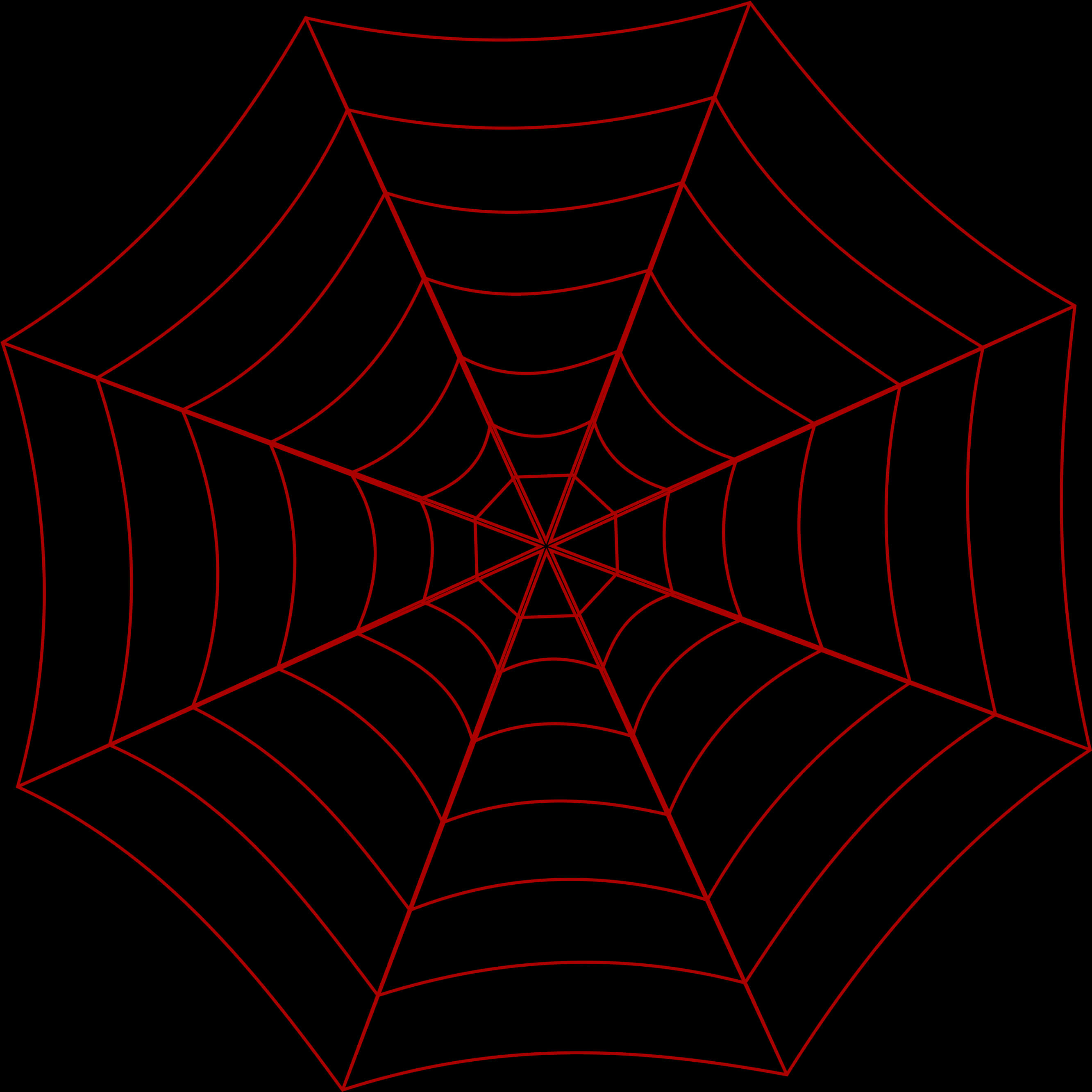 Red Spider Web Graphic PNG