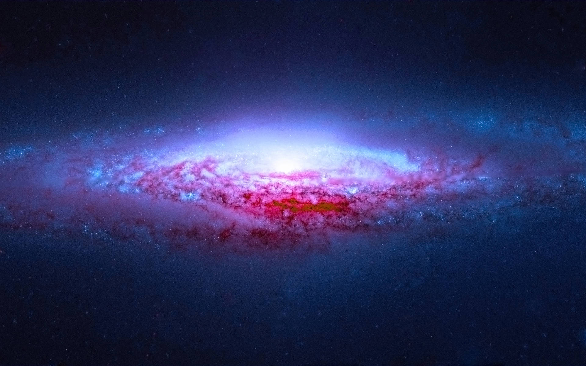 Red Spiral Aesthetic Galaxy