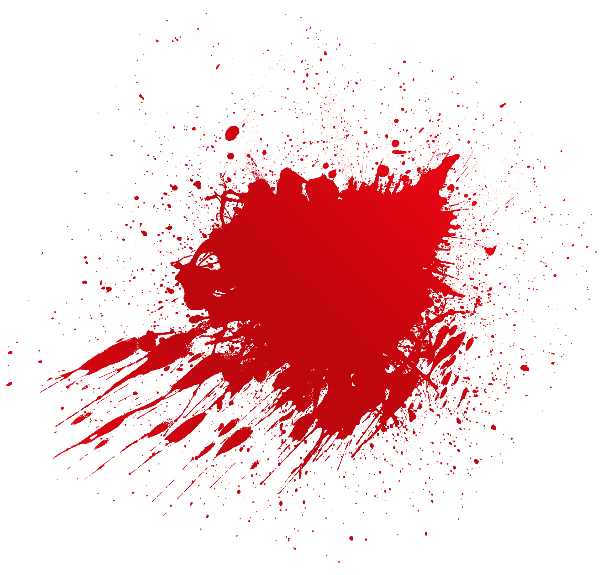 Red Splatter Abstract PNG