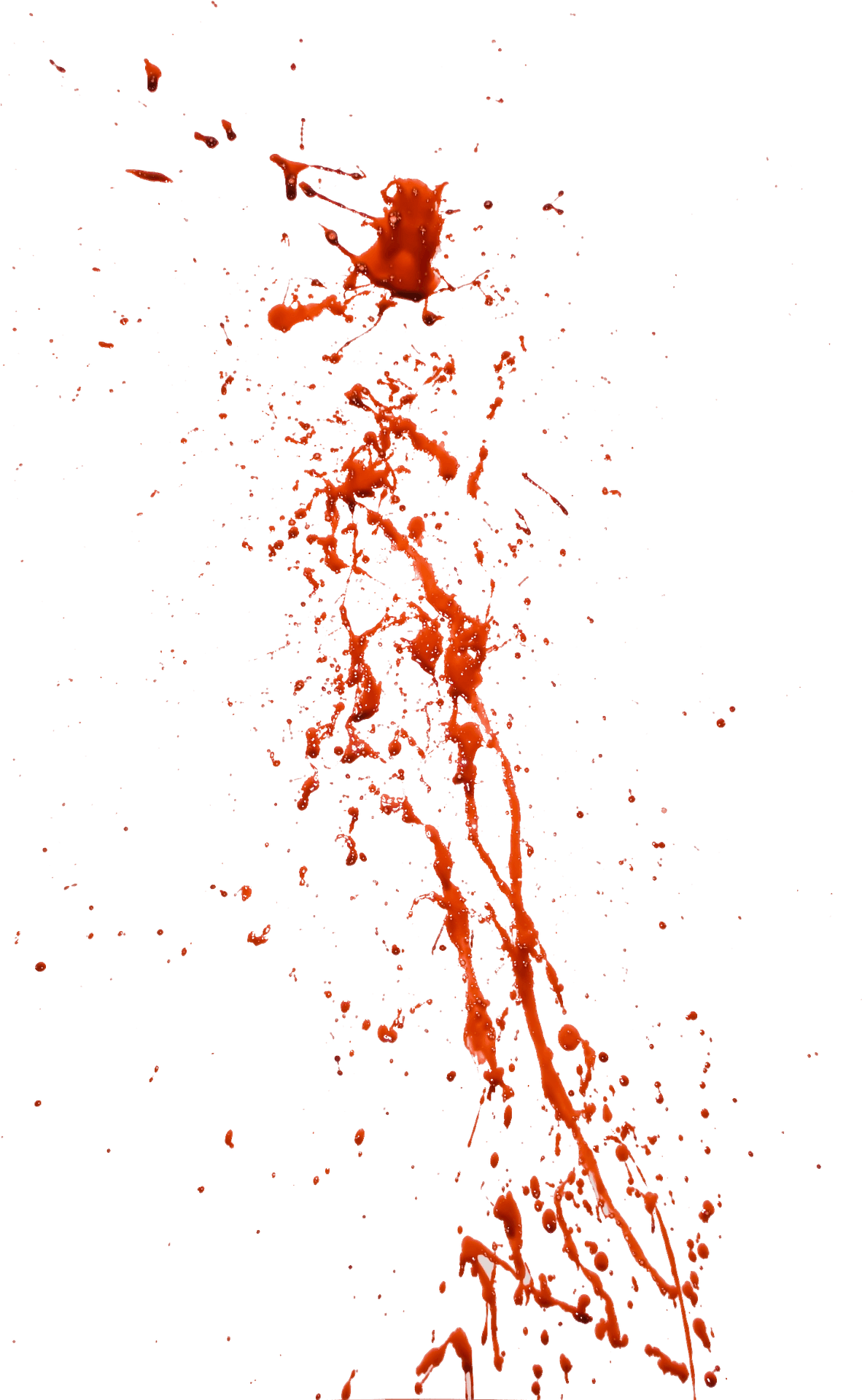 Red Splatter Against Teal Background PNG