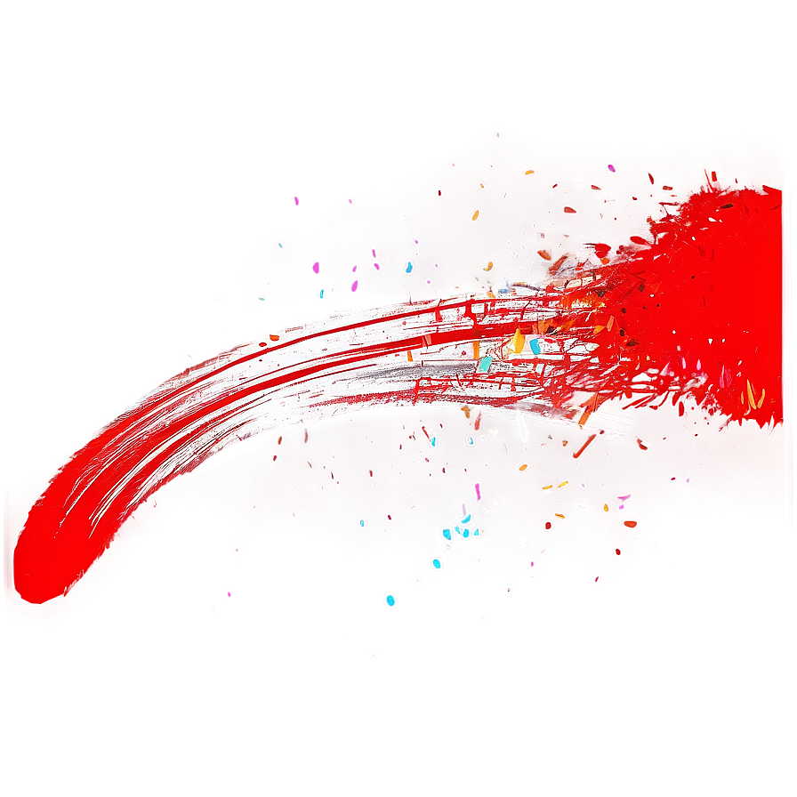 Red Splatter Brush Stroke Png Rpo61 PNG