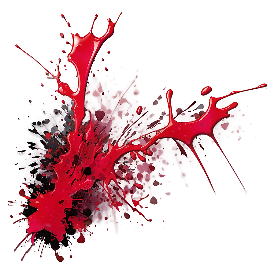 Red Splatter Graffiti Png 06132024 PNG