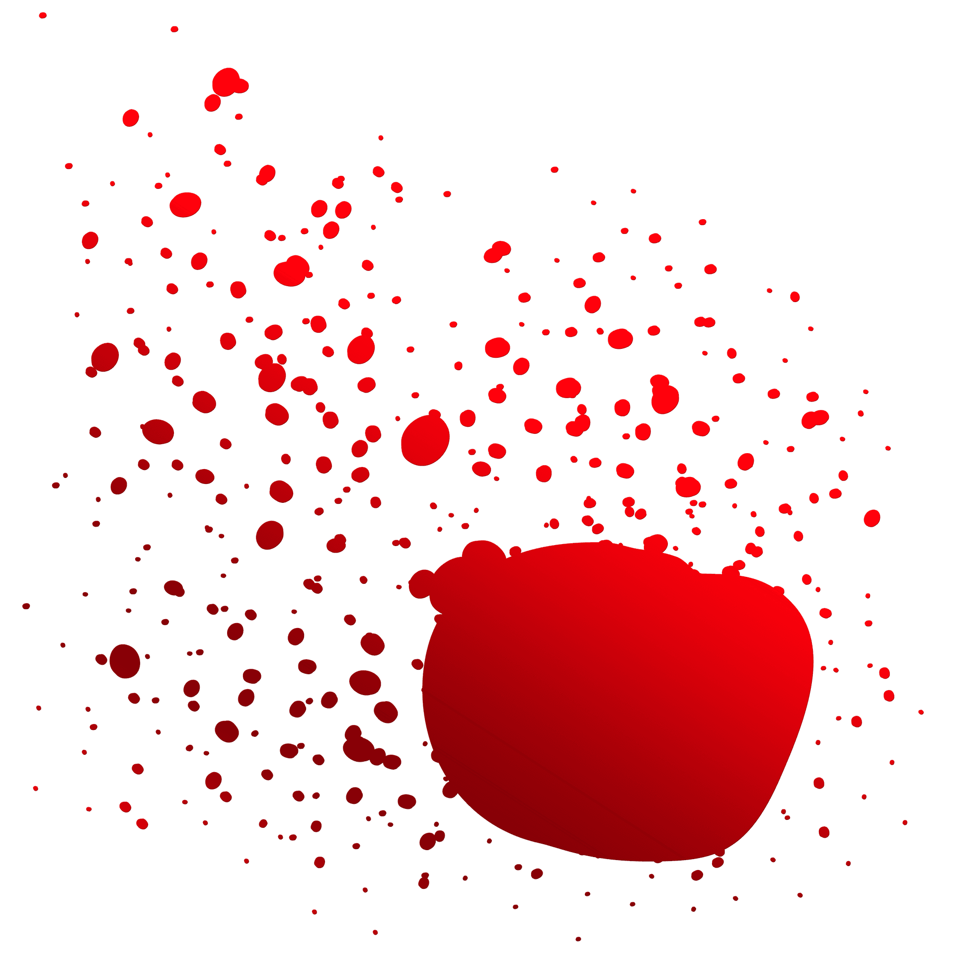 Red Splatter Graphic PNG