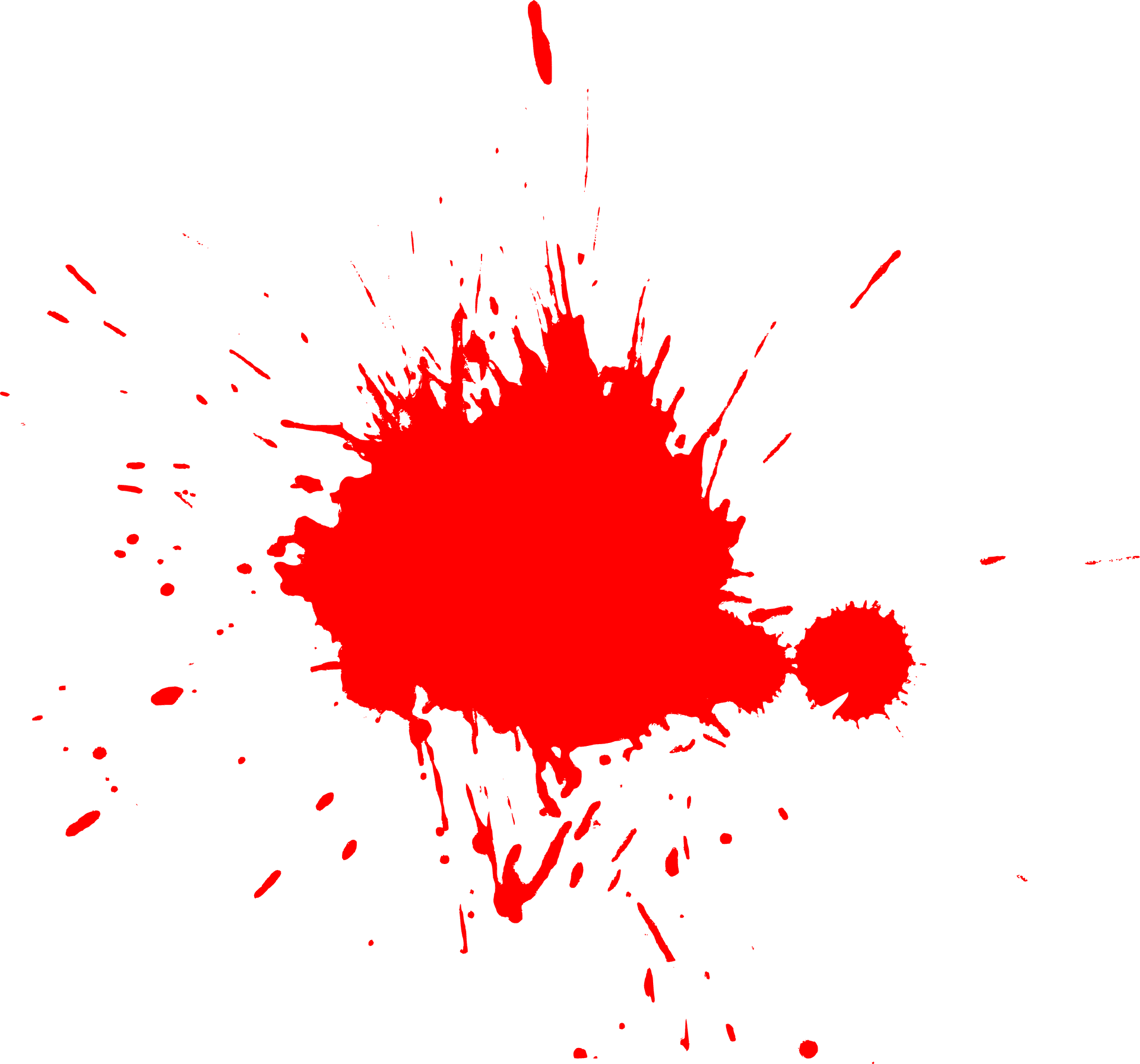 Red Splatter Graphic PNG