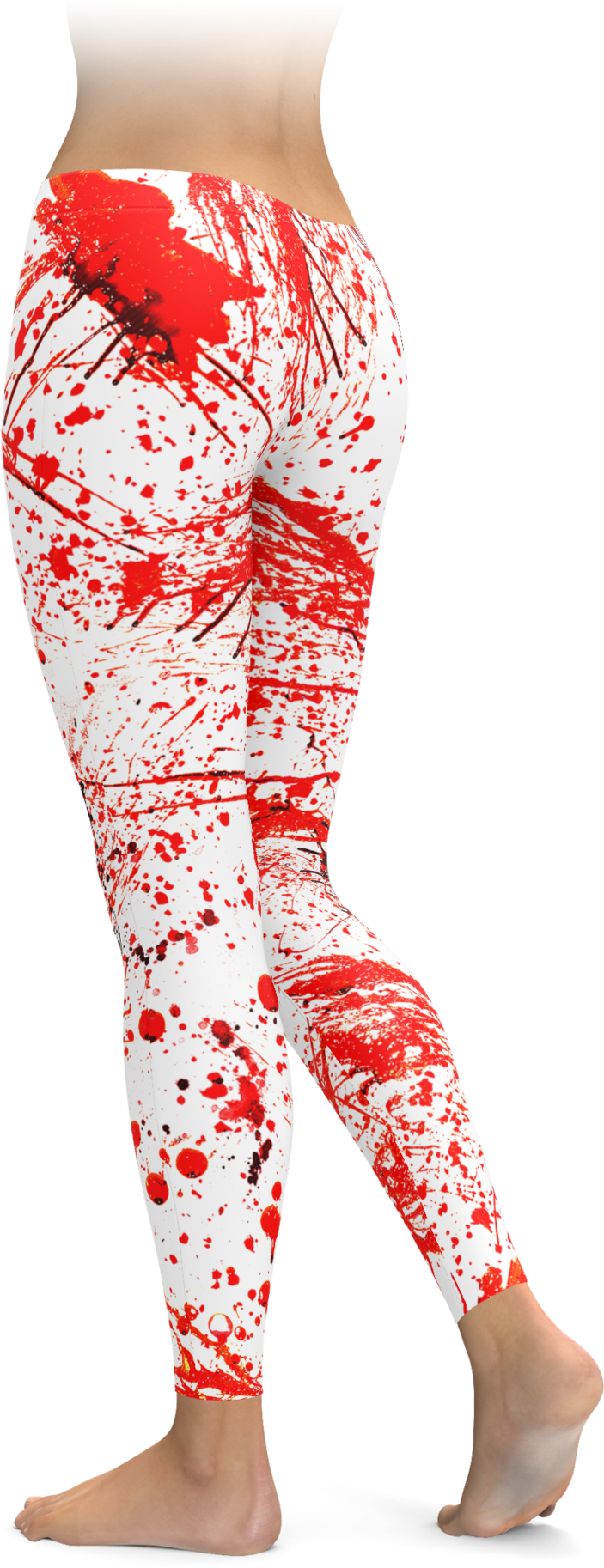 Red Splatter Leggings PNG