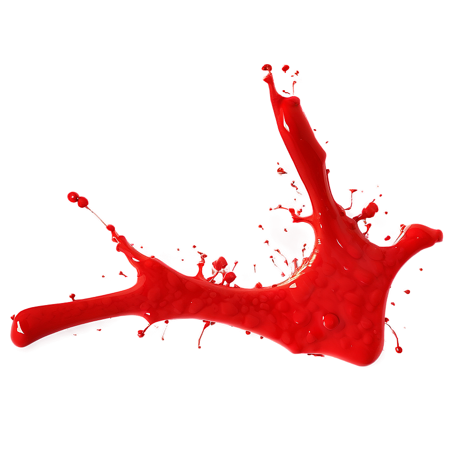 Red Splatter On White Png 47 PNG