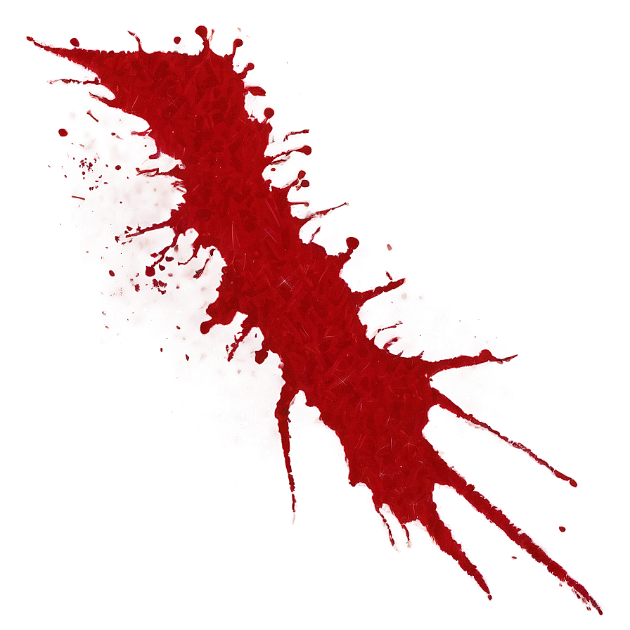 Red Splatter Outline Png 74 PNG