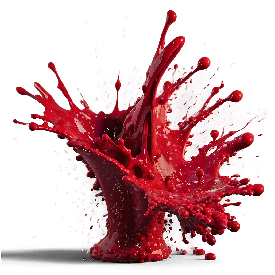 Red Splatter Splash Effect Png 17 PNG