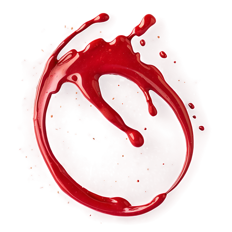 Red Splatter Splash Isolated Png 06132024 PNG