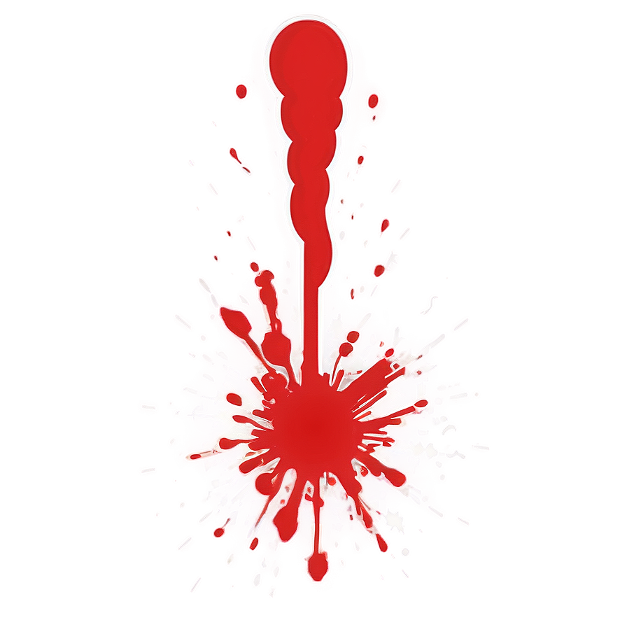 Red Splatter Vector Style Png 06132024 PNG