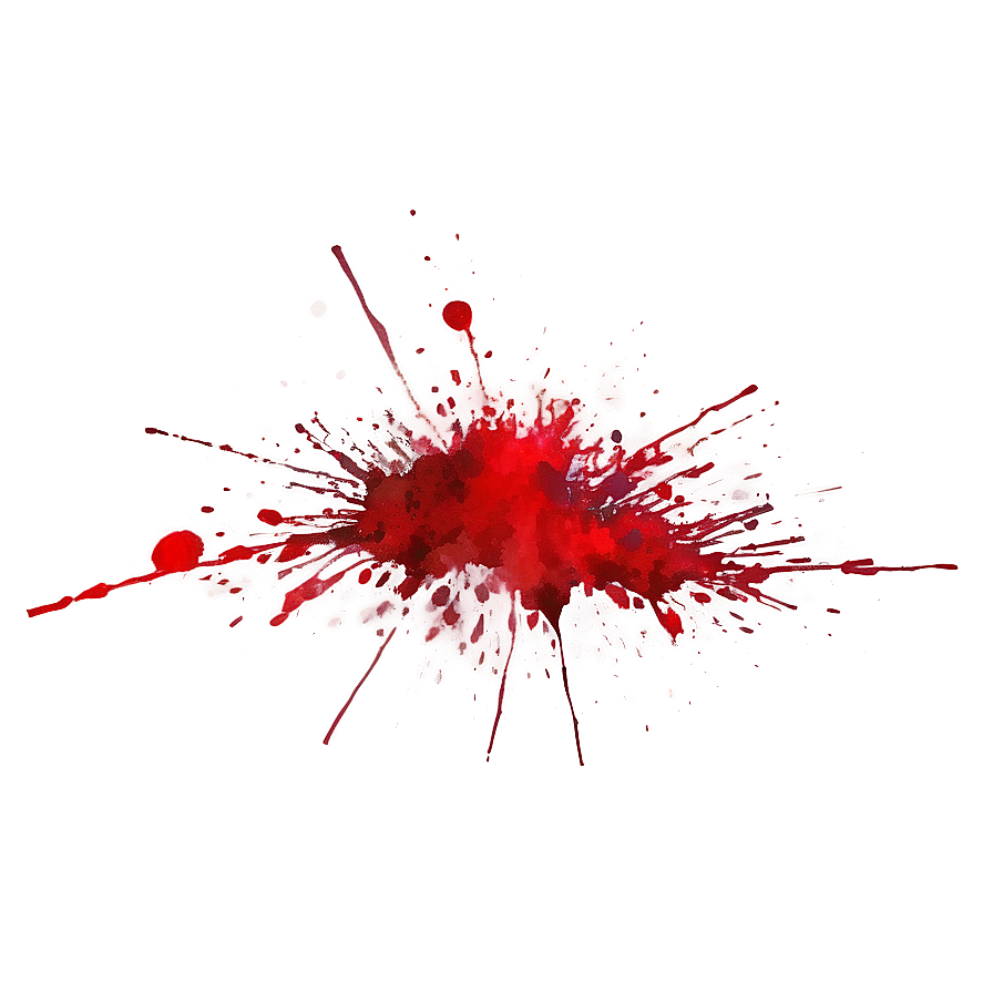 Red Splatter Watercolor Effect Png Fvi93 PNG