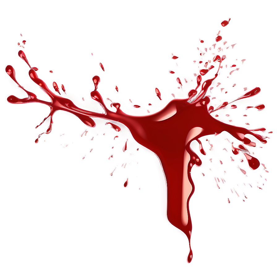 Red Splatter With Transparent Background Png 06132024 PNG