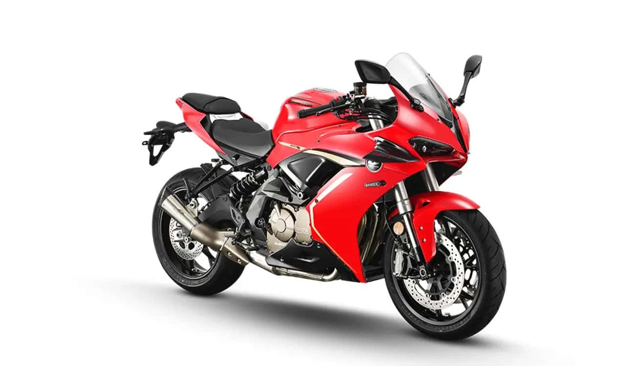 Punainen Urheilu Moottoripyörä Q J Moottori Taustakuva