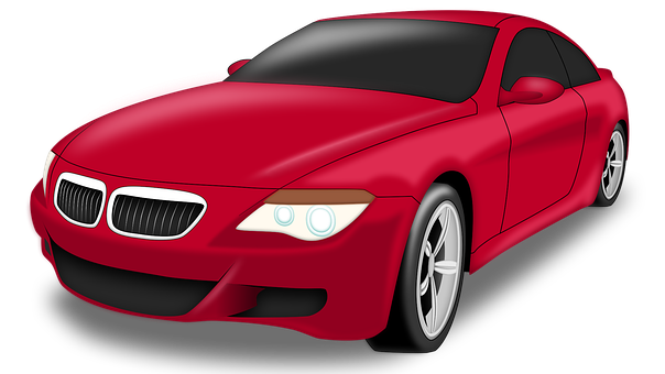 Red Sports Car Illustration PNG