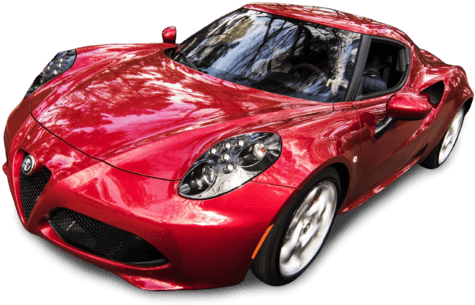 Red Sports Car Isolated Background PNG