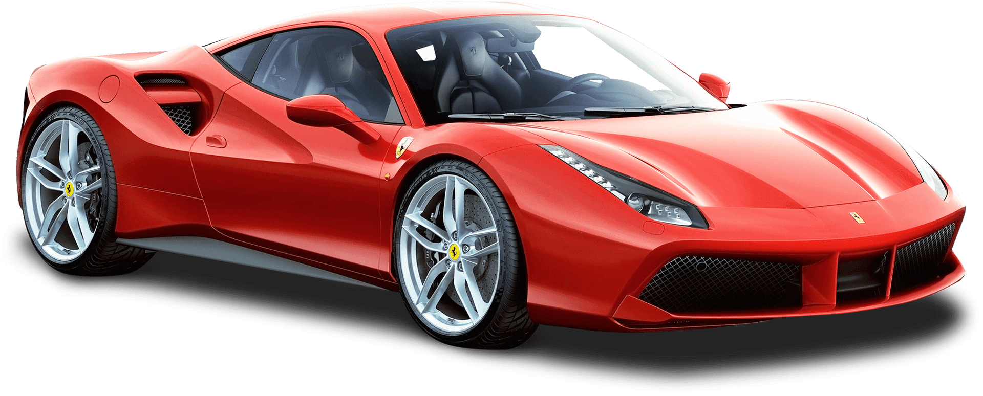 Red Sports Car Profile View PNG