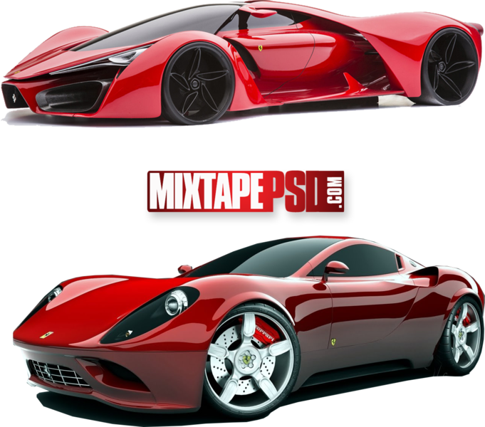 Red Sports Cars Comparison PNG