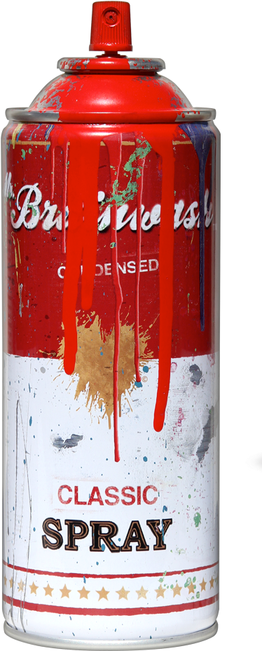 Red Spray Paint Can Dripping PNG