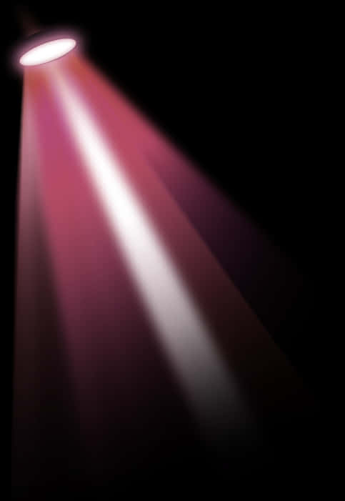 Red Stage Spotlight Beam PNG