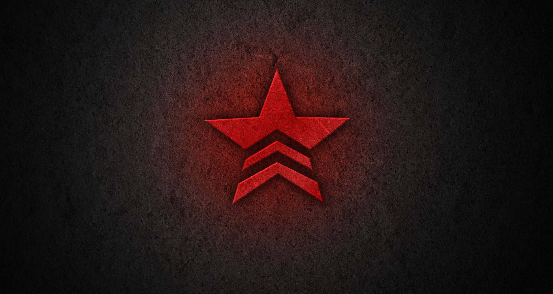 Red Star on a Textured Background