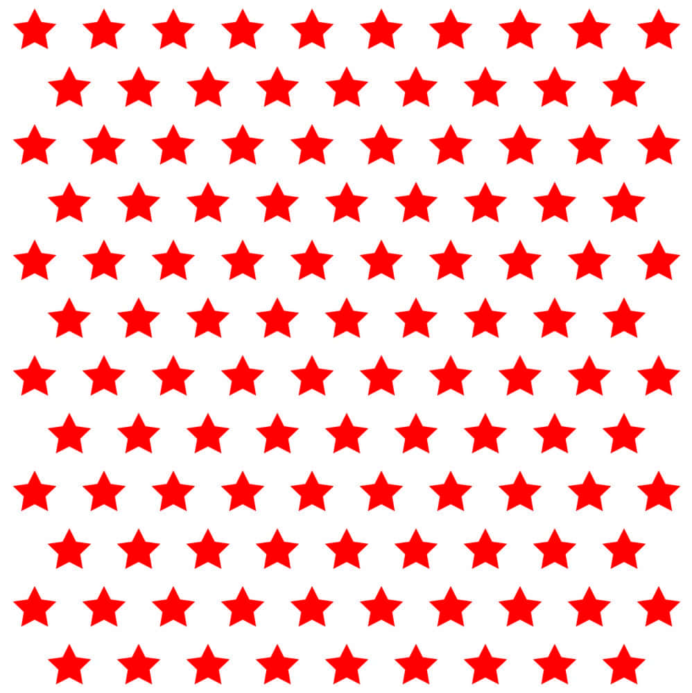 Striking Red Star on a Black Background
