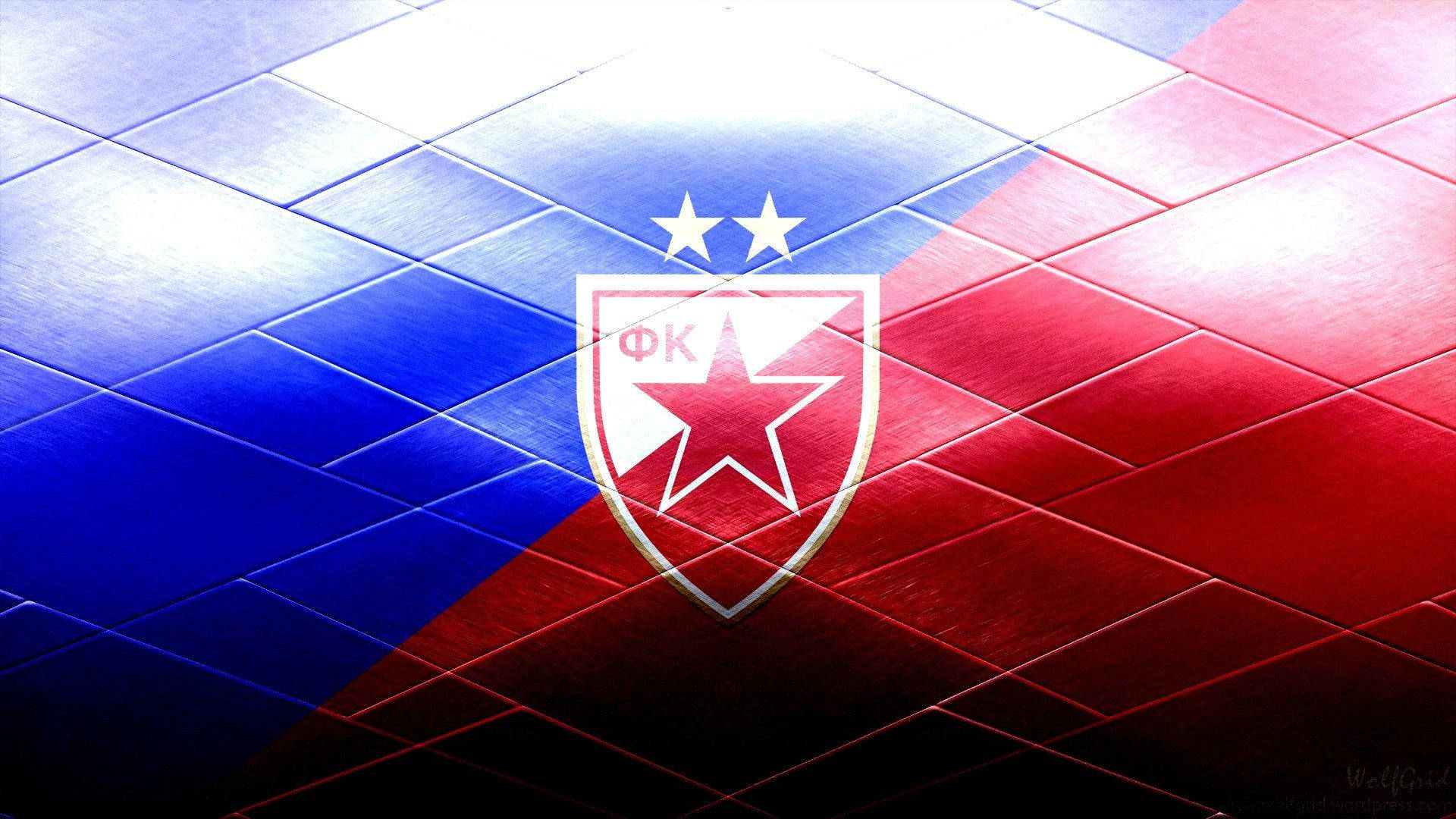 Logo Della Stella Rossa Di Belgrado Sfondo