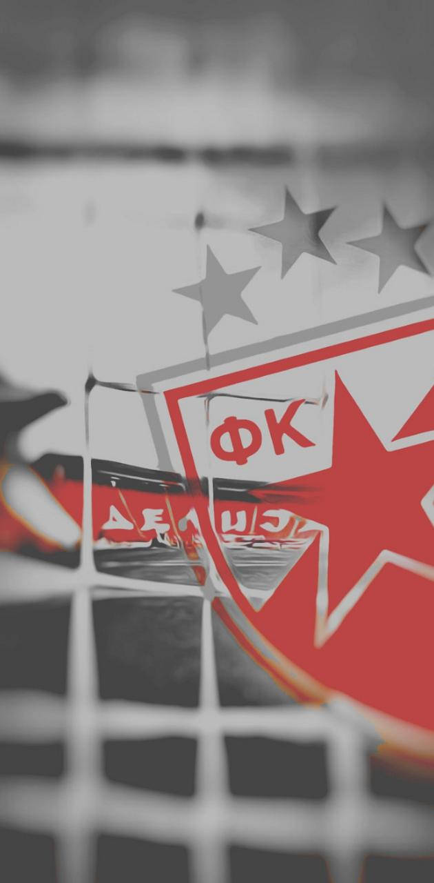 Simbolo Della Stella Rossa Di Belgrado Sfondo