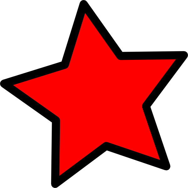 Red Star Graphic Icon PNG