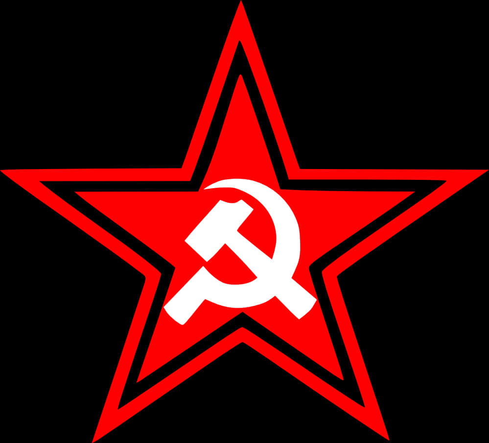 Download Red Star Hammer Sickle Logo | Wallpapers.com