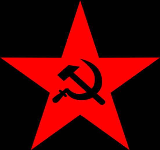 Red Star Hammerand Sickle PNG