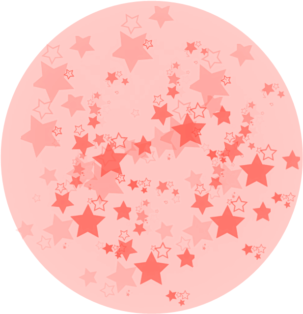 Red Star Pattern Overlay PNG