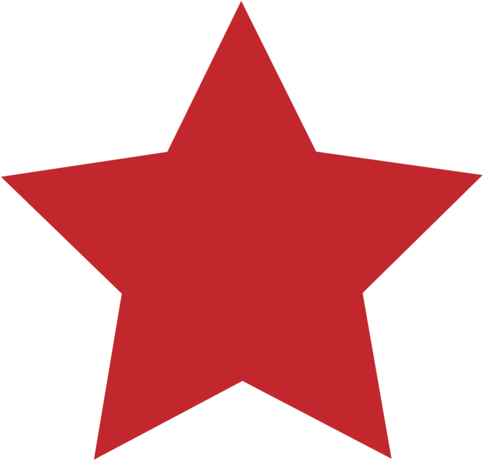 Red Star Symbol Simple Graphic PNG