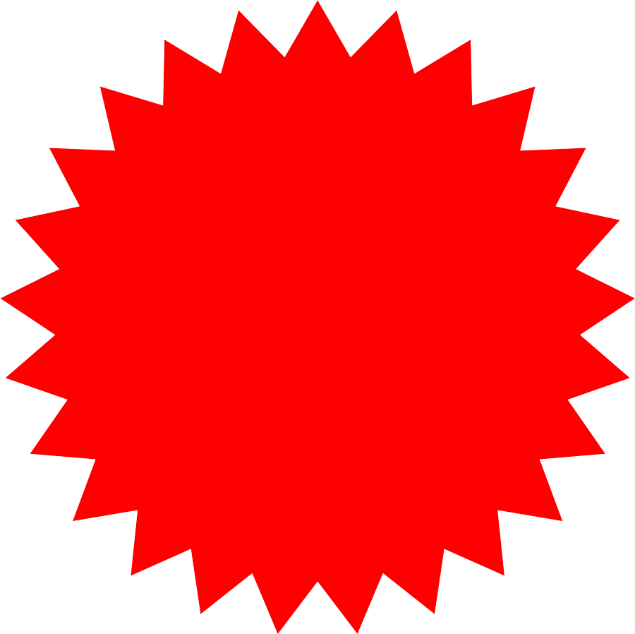 Red Starburst Background PNG