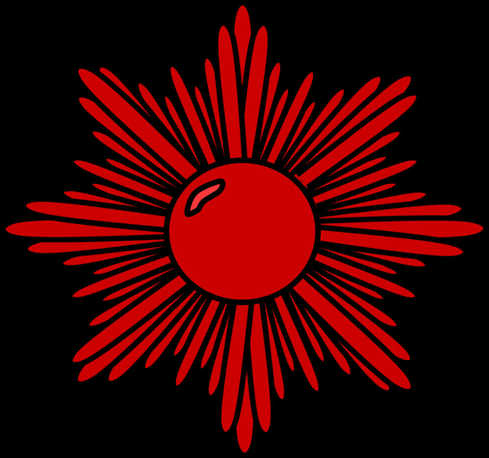 Red Starburst Graphic PNG