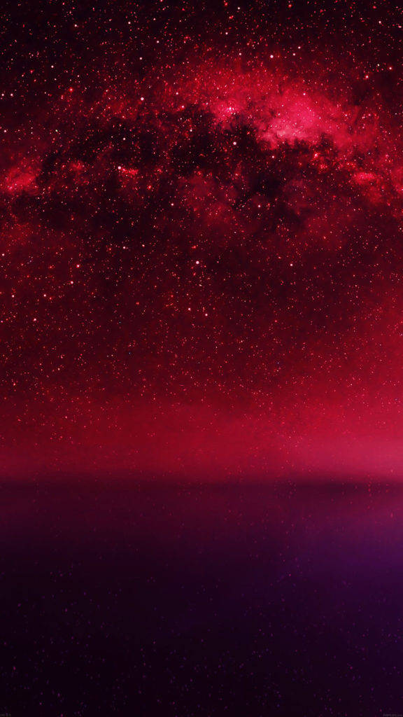 Rød stjernehimmel Iphone Live Wallpaper Wallpaper