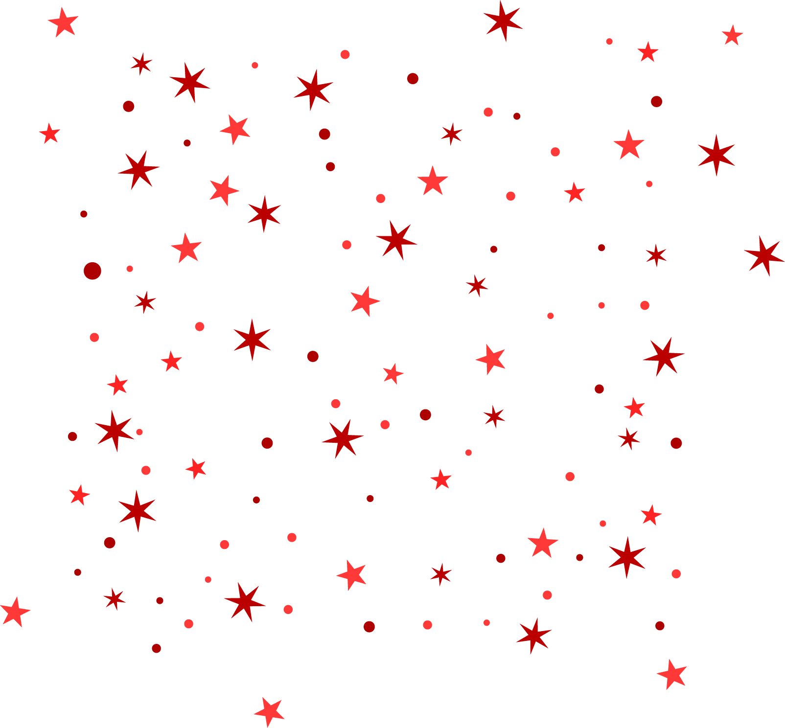 Red Stars Patternon Blue Background PNG